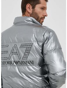 EA7 Emporio Armani rövid kabát férfi, ezüst, téli