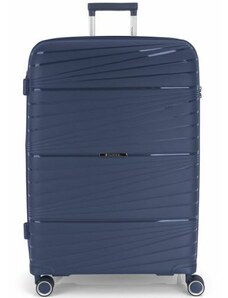 Gladiator Gabol Kiba 4-kerekes Keményfedeles bőrönd, 66x45x28/32cm, Kék