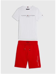 Tommy Hilfiger Boys T-shirt and Shorts Set in white and red Tommy Hilf - Boys