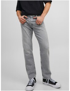 Light Grey Mens Straight fit Jeans Jack & Jones Chris - Men