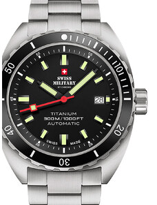 Swiss Military by Chrono Swiss Military SMA34100.01 Diver Titanium Automatic 42mm 30ATM