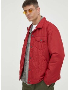 Levi's rövid kabát férfi, piros, átmeneti, oversize