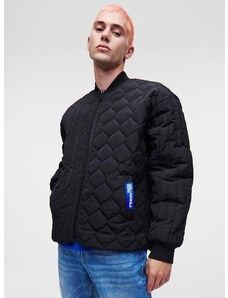 Karl Lagerfeld Jeans rövid kabát férfi, fekete, átmeneti