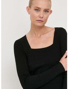 Max Mara Leisure pulóver könnyű, női, fekete