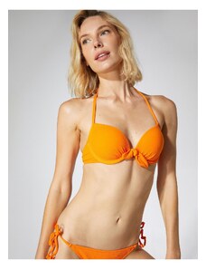 Koton Push Up Bikini Top, Padded, Underwired Textured