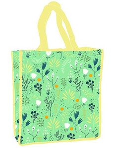 KORREKT WEB Virág Green shopping bag 34 cm