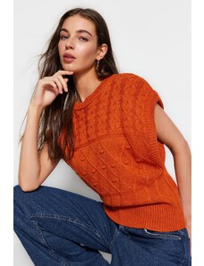 Trendyol csempe önmintás legénységi nyakú kötöttáru pulóver