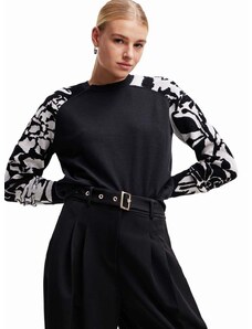 Desigual pulóver női, fekete
