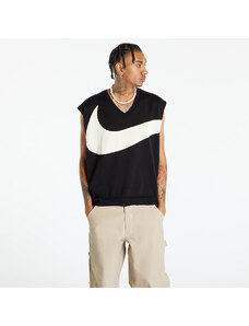 Férfi mellények Nike Swoosh Sweater Vest Black/ Coconut Milk