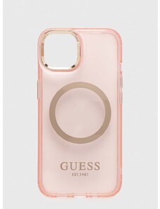 Guess telefon tok iPhone 13 6,1" rózsaszín
