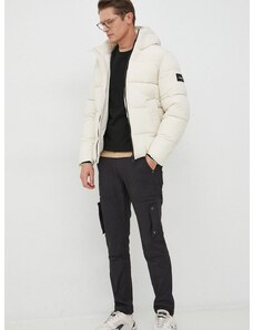 Calvin Klein rövid kabát férfi, bézs, téli