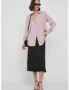 Calvin Klein ing női, galléros, rózsaszín, relaxed