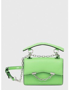 Karl Lagerfeld bőr táska zöld