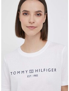 Tommy Hilfiger pamut póló női, fehér