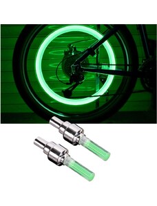 IZMAEL Led kerékpár kerék világítás-Zöld KP26838