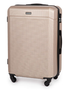 BASIC SOLIER bézs színű kagylóbőrönd, mérete XL S16 (WALIZKA STL945 CHAMPAGNE L 26')