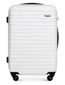 ABS bordázott Közepes bőrönd Wittchen, fehér, ABS