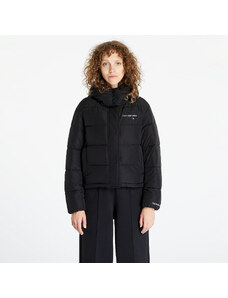 Női pufi-dzseki Calvin Klein Jeans Monologo Non Down Sherpa Jacket Black
