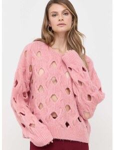 Pinko gyapjú pulóver meleg, női, rózsaszín, 101698.A14K