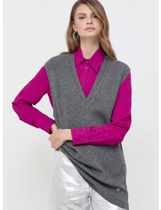 Pinko gyapjúkeverék pulóver női, szürke