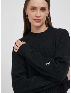 Calvin Klein Jeans gyapjú pulóver női, fekete