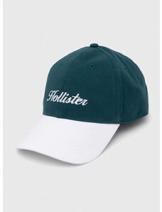 Hollister Co. pamut baseball sapka zöld, nyomott mintás