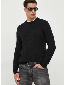 Polo Ralph Lauren kasmír pulóver férfi, fekete