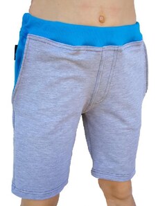 Kukadloo Boys' shorts - gray melange-dark turquoise