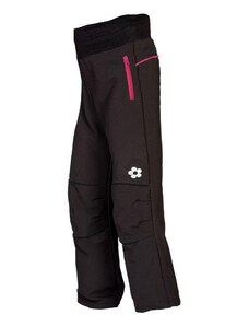 Kukadloo Softshell trousers - black with pink zippered pockets