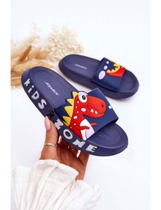 Kesi Children's foam slippers Dinosaur navy blue Dario
