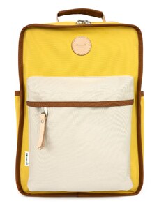 Himawari Unisex's Backpack Tr23196-1 Brown/Yellow