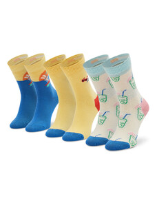 3 pár hosszú szárú gyerek zokni Happy Socks