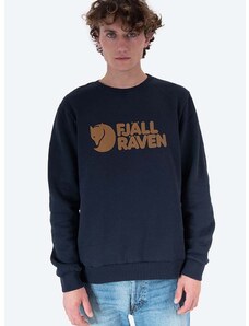 Fjallraven pamut melegítőfelső Logo Sweater M F84142 2-999 sötétkék, férfi, nyomott mintás, F84144