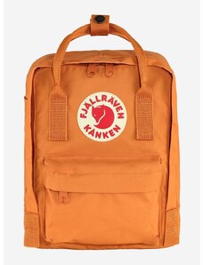 Fjallraven hátizsák Kanken Mini narancssárga, kis, nyomott mintás