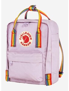 Fjallraven hátizsák Kanken Rainbow Mini lila, kis, nyomott mintás, F23510