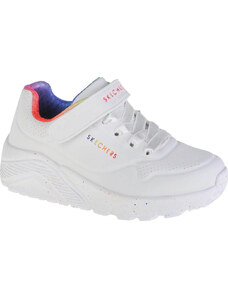 Fehér lány tornacipő Skechers Uno Lite Rainbow Specks 310457L-WMLT