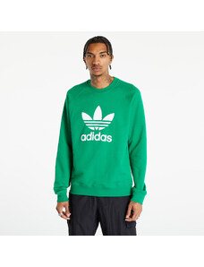 adidas Originals Férfi kapucnis pulóver adidas Adicolor Classics Trefoil Crewneck Sweatshirt Green