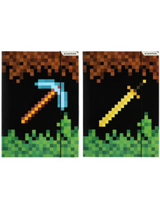 STARPAK Minecraft mintás gumis mappa, Game Pixel