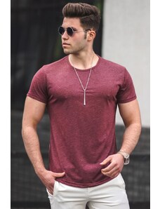 Madmext Claret Red Basic Men's T-Shirt 4055