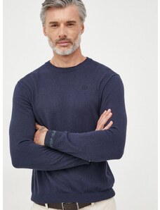 Pepe Jeans gyapjúkeverék pulóver könnyű, férfi, sötétkék