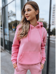 Rózsaszín női basic pulóver by0174