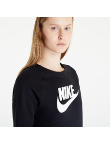 Női kapucnis pulóver Nike Sportswear Essential Hybrid Crewneck Black/ White