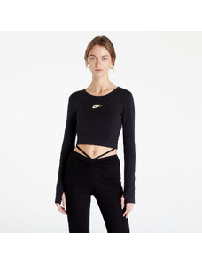 Felső Nike Sportswear Long-Sleeve Dance Crop Top Black