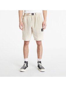 Férfi rövidnadrág Calvin Klein Jeans Linen Belted Shorts Beige