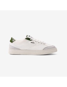 MoEa Vegan Sneakers White Green - Gen3 - Cactus Leather