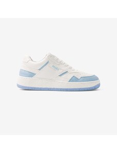 MoEa Vegan Sneakers White Blue - Gen1 - Pet Leather