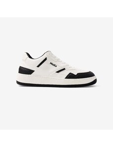 MoEa Vegan Sneakers White Black - Gen1 - Grape Leather