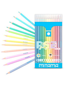Színes ceruza Mitama Pastel 12 db-os klt. kerek, újrahasznosított