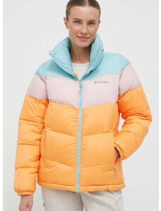 Columbia rövid kabát Puffect női, narancssárga, téli