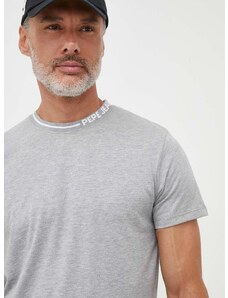 Pepe Jeans t-shirt Warian szürke, férfi, nyomott mintás
